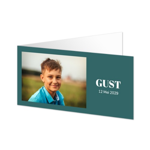 Gevouwen Kaart Panorama liggend 19,6 x 9,3 cm