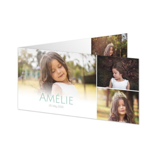 Faire-part 2 volets Pano paysage 19,6 x 9,3 cm