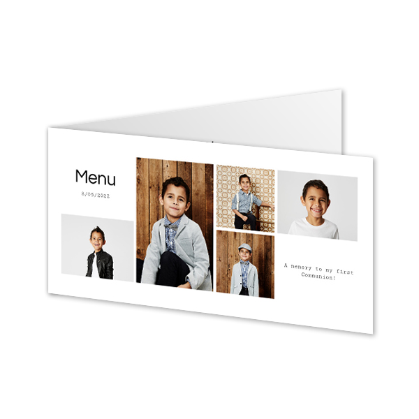 Gevouwen Kaart Panorama liggend 19,6 x 9,3 cm Gevouwen Kaart Panorama liggend 19,6 x 9,3 cm