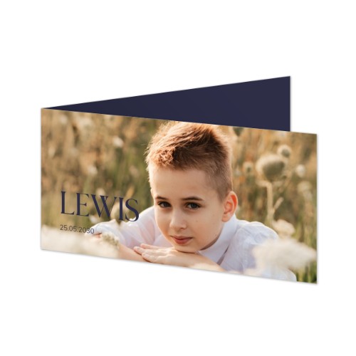 Gevouwen Kaart Panorama liggend 19,6 x 9,3 cm