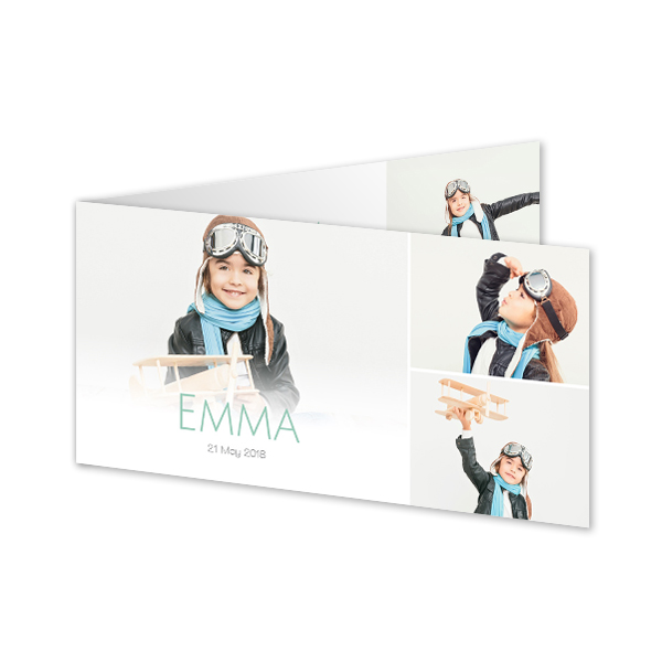 Folded Card Panoramic Landscape 19,6 x 9,3 cm