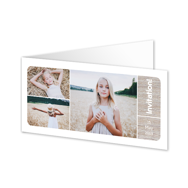 Folded Card Panoramic Landscape 19,6 x 9,3 cm Folded Card Panoramic Landscape 19,6 x 9,3 cm