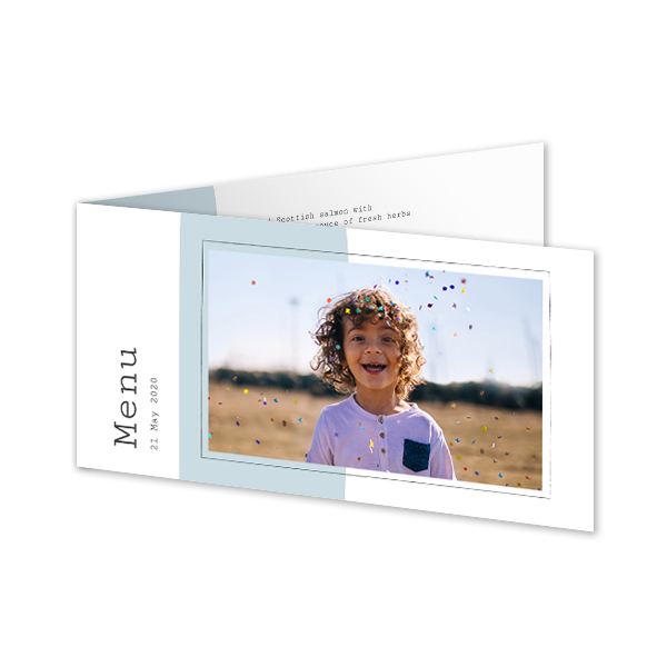 Faire-part 2 volets Pano paysage 19,6 x 9,3 cm