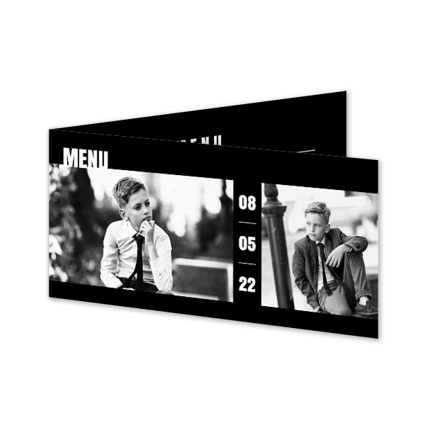 Gevouwen Kaart Panorama liggend 19,6 x 9,3 cm Gevouwen Kaart Panorama liggend 19,6 x 9,3 cm