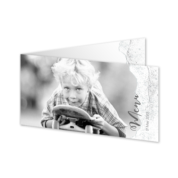 Gevouwen Kaart Panorama liggend 19,6 x 9,3 cm