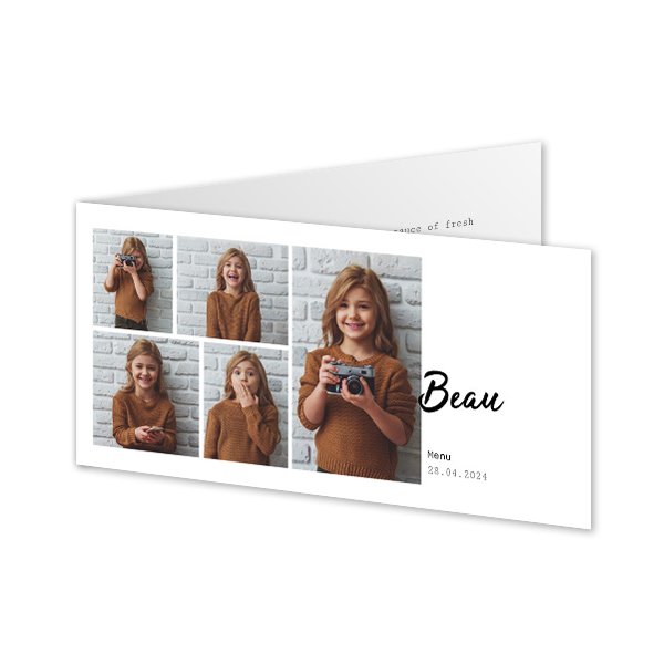 Folded Card Panoramic Landscape 19,6 x 9,3 cm