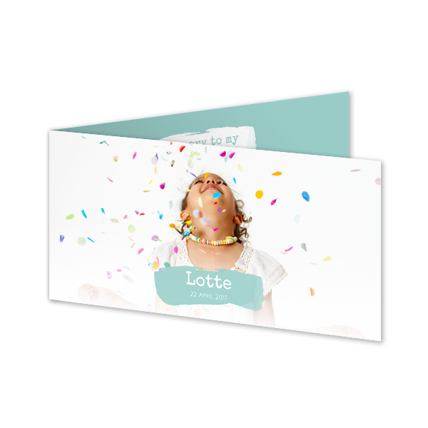 Folded Card Panoramic Landscape 19,6 x 9,3 cm