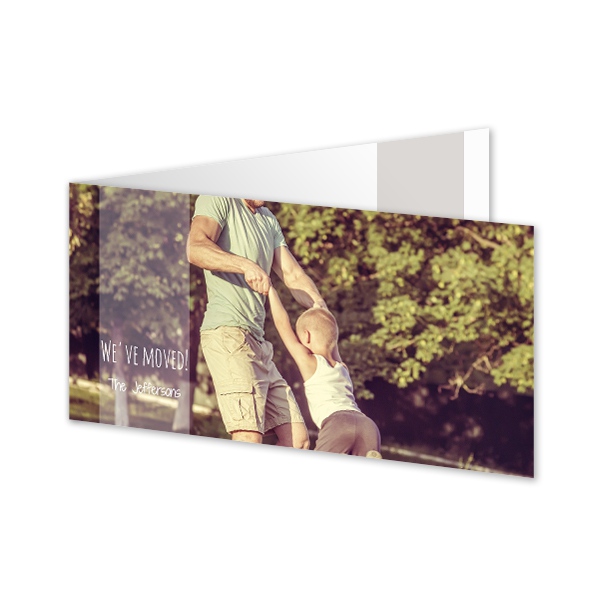 Faire-part 2 volets Pano paysage 19,6 x 9,3 cm