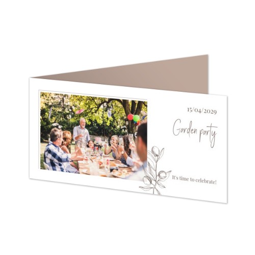 Faire-part 2 volets Pano paysage 19,6 x 9,3 cm Faire-part 2 volets Pano paysage 19,6 x 9,3 cm