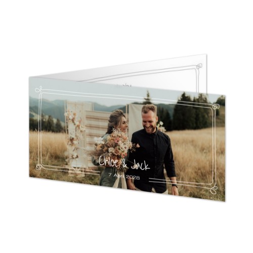 Folded Card Panoramic Landscape 19,6 x 9,3 cm Folded Card Panoramic Landscape 19,6 x 9,3 cm