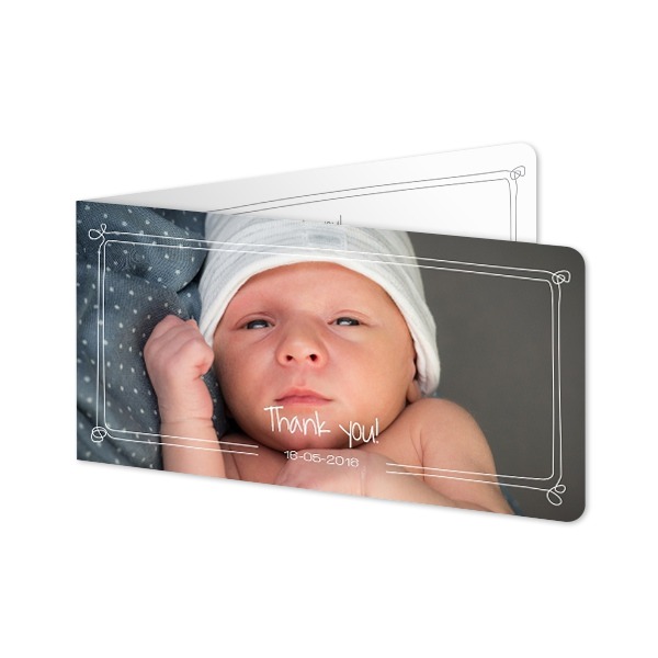 Folded Card Panoramic landscape rounded corners 19,6 x 9,3 cm Folded Card Panoramic landscape rounded corners 19,6 x 9,3 cm