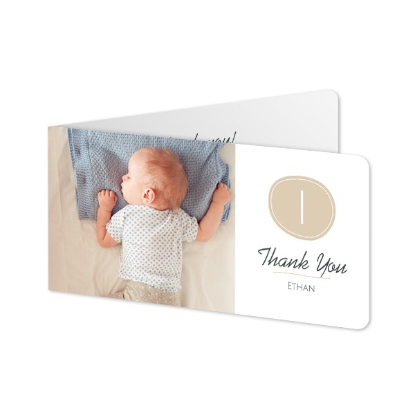 Folded Card Panoramic landscape rounded corners 19,6 x 9,3 cm