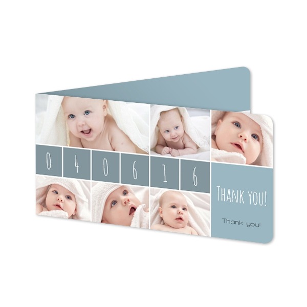 Faire-part 2 volets Pano paysage coins arrondis 19,6 x 9,3 cm