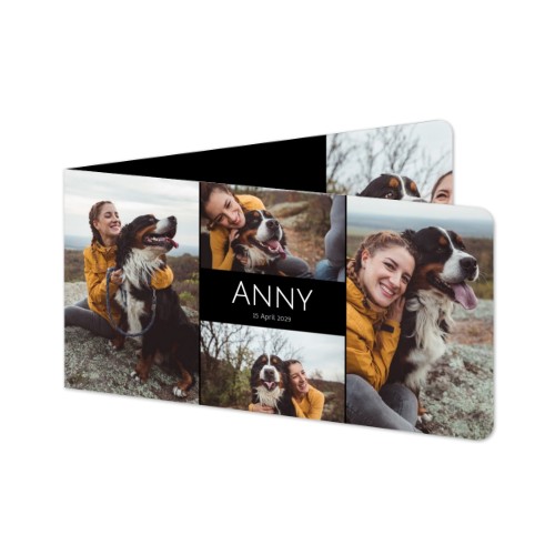 Folded Card Panoramic landscape rounded corners 19,6 x 9,3 cm Folded Card Panoramic landscape rounded corners 19,6 x 9,3 cm