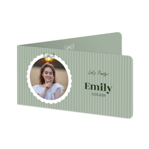 Folded Card Panoramic landscape rounded corners 19,6 x 9,3 cm Folded Card Panoramic landscape rounded corners 19,6 x 9,3 cm