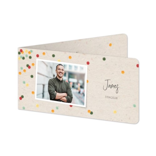 Folded Card Panoramic landscape rounded corners 19,6 x 9,3 cm