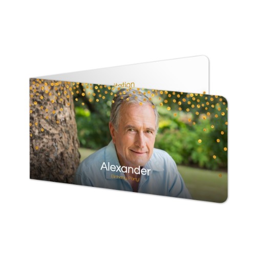 Folded Card Panoramic landscape rounded corners 19,6 x 9,3 cm Folded Card Panoramic landscape rounded corners 19,6 x 9,3 cm