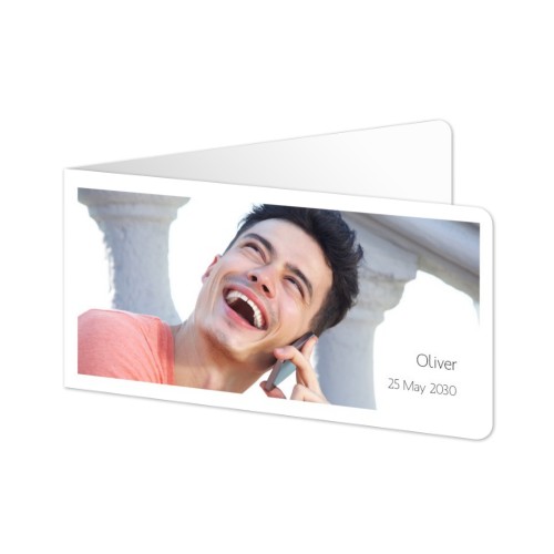 Falt-Grusskarte Pano Querformat mit abgerundeten Ecken 19,6 x 9,3 cm