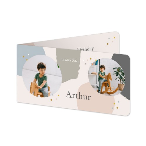 Folded Card Panoramic landscape rounded corners 19,6 x 9,3 cm