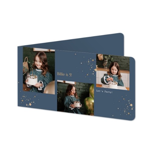 Folded Card Panoramic landscape rounded corners 19,6 x 9,3 cm