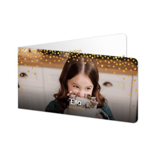 Folded Card Panoramic landscape rounded corners 19,6 x 9,3 cm