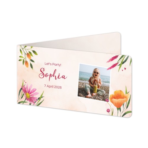 Folded Card Panoramic landscape rounded corners 19,6 x 9,3 cm Folded Card Panoramic landscape rounded corners 19,6 x 9,3 cm