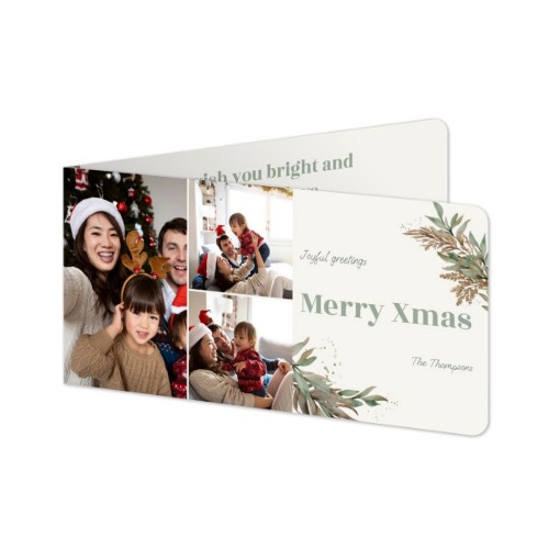 Folded Card Panoramic landscape rounded corners 19,6 x 9,3 cm Folded Card Panoramic landscape rounded corners 19,6 x 9,3 cm