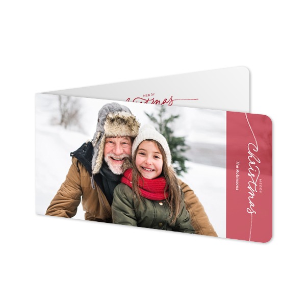 Folded Card Panoramic landscape rounded corners 19,6 x 9,3 cm Folded Card Panoramic landscape rounded corners 19,6 x 9,3 cm