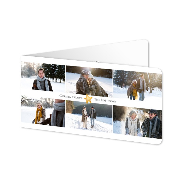 Folded Card Panoramic landscape rounded corners 19,6 x 9,3 cm Folded Card Panoramic landscape rounded corners 19,6 x 9,3 cm