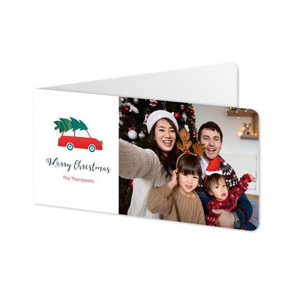 Folded Card Panoramic landscape rounded corners 19,6 x 9,3 cm Folded Card Panoramic landscape rounded corners 19,6 x 9,3 cm