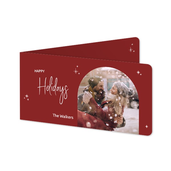 Folded Card Panoramic landscape rounded corners 19,6 x 9,3 cm Folded Card Panoramic landscape rounded corners 19,6 x 9,3 cm