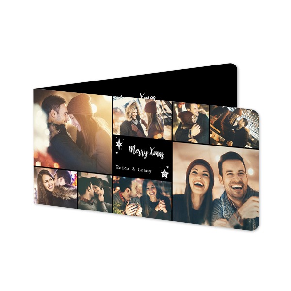 Folded Card Panoramic landscape rounded corners 19,6 x 9,3 cm