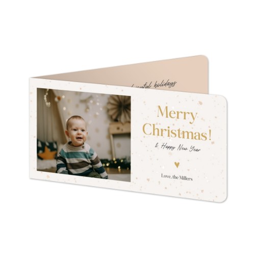 Folded Card Panoramic landscape rounded corners 19,6 x 9,3 cm