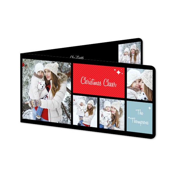 Doble Fotokort Pano liggende runde hjørner 19,6 x 9,3 cm