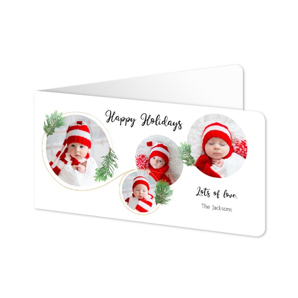 Folded Card Panoramic landscape rounded corners 19,6 x 9,3 cm