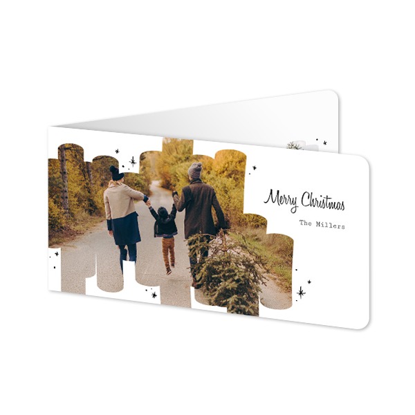 Doble Fotokort Pano liggende runde hjørner 19,6 x 9,3 cm