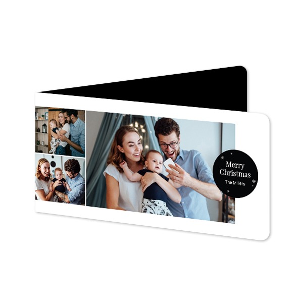 Folded Card Panoramic landscape rounded corners 19,6 x 9,3 cm Folded Card Panoramic landscape rounded corners 19,6 x 9,3 cm