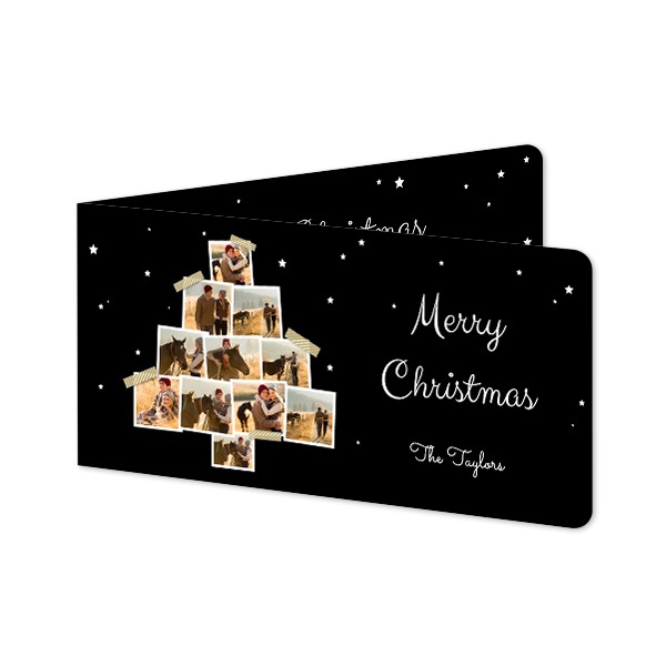 Falt-Grusskarte Pano Querformat mit abgerundeten Ecken 19,6 x 9,3 cm