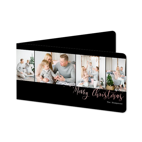 Doble Fotokort Pano liggende runde hjørner 19,6 x 9,3 cm