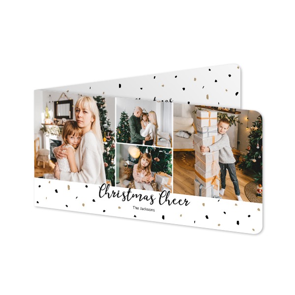 Folded Card Panoramic landscape rounded corners 19,6 x 9,3 cm
