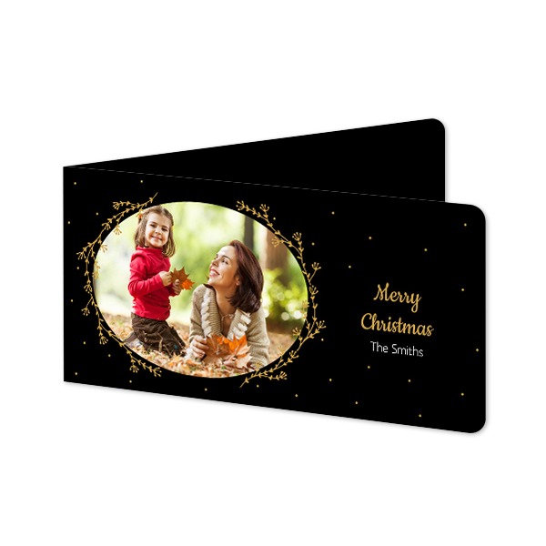 Folded Card Panoramic landscape rounded corners 19,6 x 9,3 cm