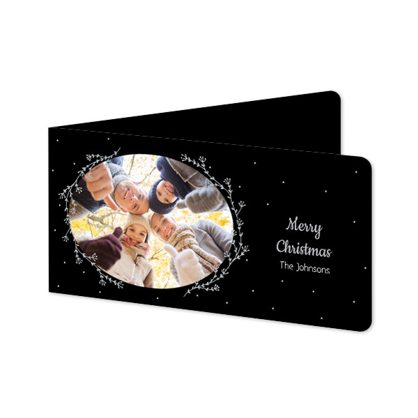 Folded Card Panoramic landscape rounded corners 19,6 x 9,3 cm Folded Card Panoramic landscape rounded corners 19,6 x 9,3 cm