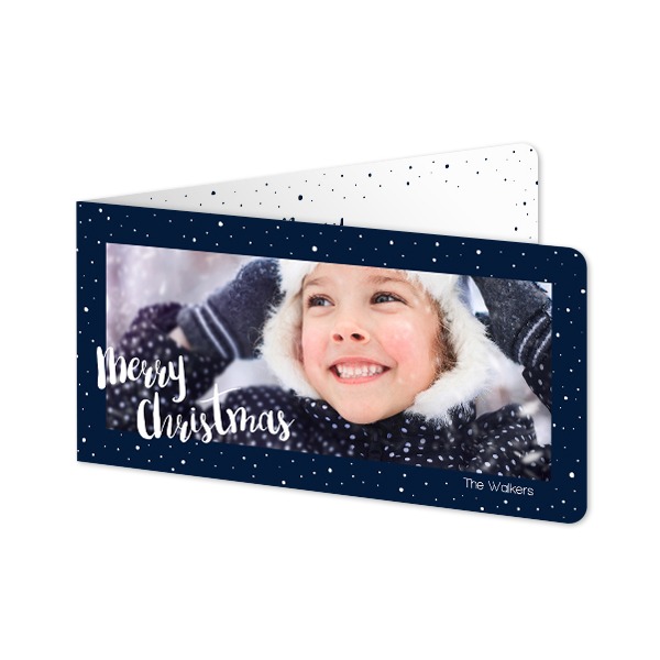 Folded Card Panoramic landscape rounded corners 19,6 x 9,3 cm