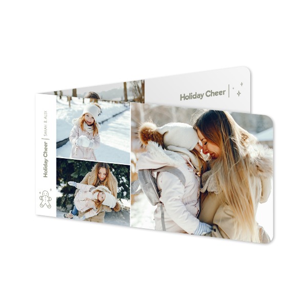 Doble Fotokort Pano liggende runde hjørner 19,6 x 9,3 cm