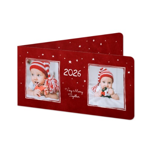 Folded Card Panoramic landscape rounded corners 19,6 x 9,3 cm Folded Card Panoramic landscape rounded corners 19,6 x 9,3 cm