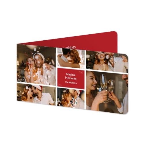 Falt-Grusskarte Pano Querformat mit abgerundeten Ecken 19,6 x 9,3 cm