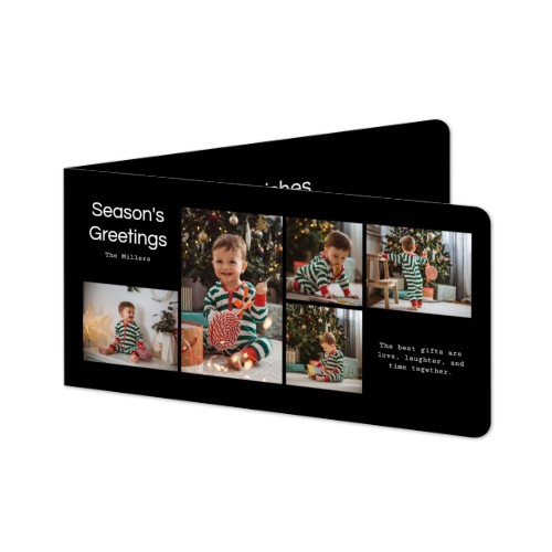 Faire-part 2 volets Pano paysage coins arrondis 19,6 x 9,3 cm