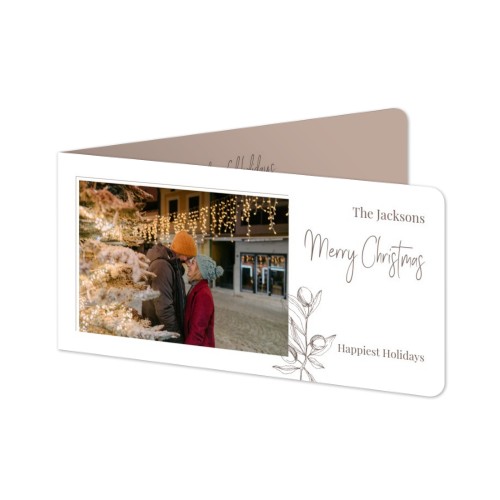 Folded Card Panoramic landscape rounded corners 19,6 x 9,3 cm Folded Card Panoramic landscape rounded corners 19,6 x 9,3 cm