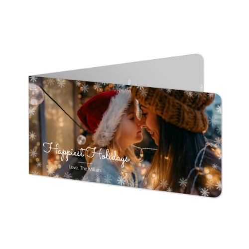 Folded Card Panoramic landscape rounded corners 19,6 x 9,3 cm