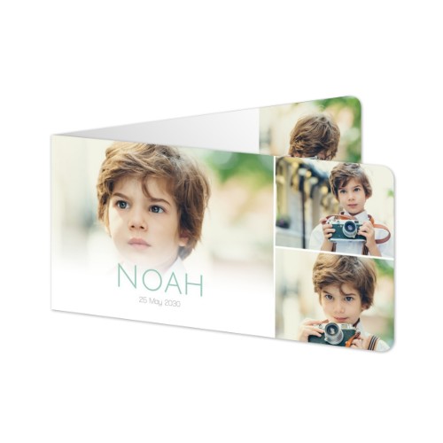 Folded Card Panoramic landscape rounded corners 19,6 x 9,3 cm